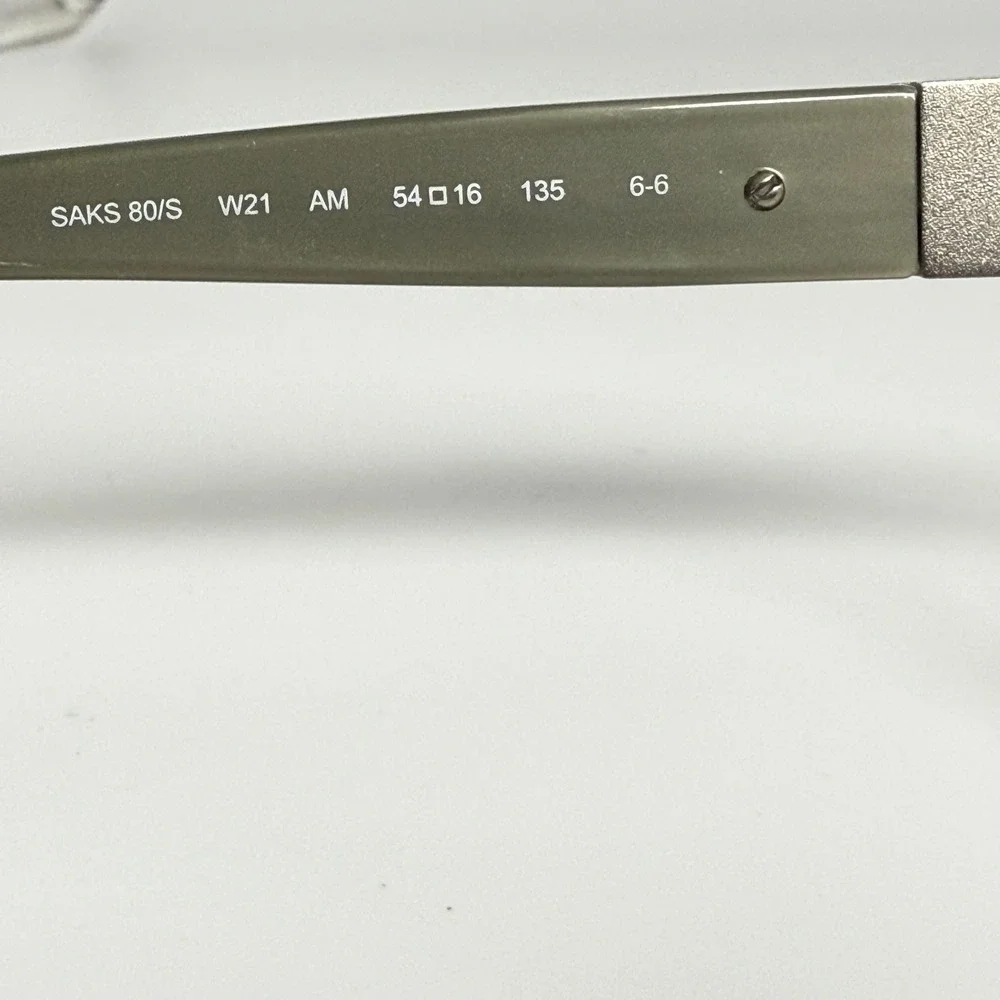 Saks Fifth Avenue SAKS 80/S W21 AM Eyeglasses Frames Gray Ombre Rhinestone 54-16